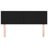 vidaXL Kopfteile 2 Stk. Schwarz 72x5x78/88 cm Stoff