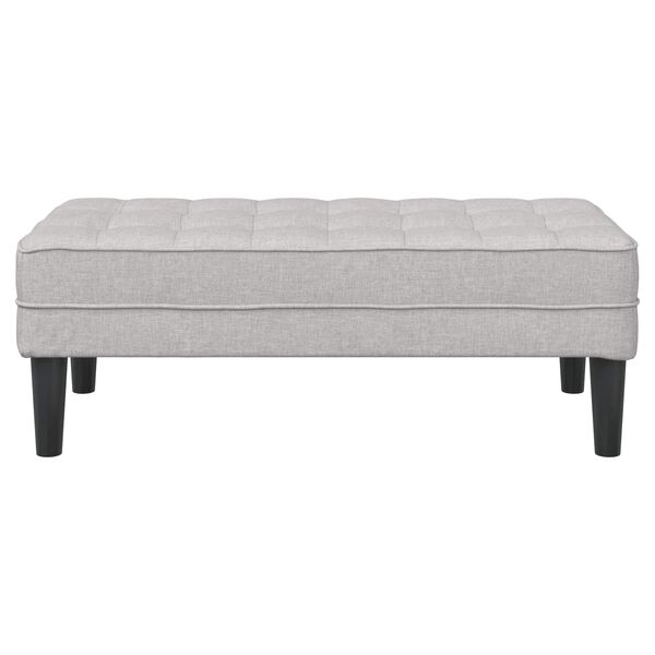 vidaXL Bank mit Kissen Wolkengrau 113 x 57 x 39 cm Stoff