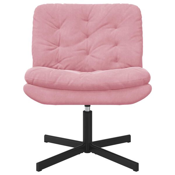vidaXL Drehender Entspannungsstuhl Rosa 63 x 75 x 76 cm Samt