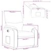vidaXL Relaxsessel mit Aufstehhilfe Elektrisch Cappuccino Kunstleder