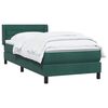 vidaXL Boxspringbett mit Matratze Dunkelgr&uuml;n 80x210 cm Samt