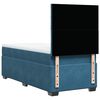 vidaXL Boxspringbett mit Matratze Blau 90x190 cm Samt