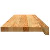 vidaXL Treppenstufen 4 Stk. Hellbraun 90x25x2 cm Massivholz Eiche