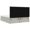 vidaXL Ottoman-Bett mit Matratzen Hellgrau 200x200 cm Samt