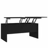 vidaXL Couchtisch Schwarz 102x50,5x46,5 cm Holzwerkstoff