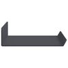 vidaXL Schwebendes Regal 2 pcs Anthrazit 30 x 9 x 2,5 cm Stahl