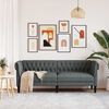 vidaXL Sofa Dunkelgrau 201,5 x 74,5 x 74,5 cm Polyester