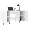 vidaXL Schreibtisch Wei&szlig; 140x50x75 cm Holzwerkstoff