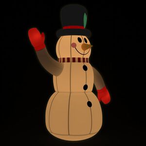 vidaXL Aufblasbarer Schneemann mit LEDs 120 cm