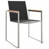 vidaXL Garten Essgruppe 7 pcs Braun Massivholz Teak