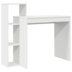 vidaXL Schreibtisch Wei&szlig; Holzwerkstoff 100 x 40 x 90 cm