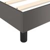 vidaXL Boxspringbett mit Matratze Grau 140x190 cm Kunstleder