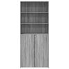 vidaXL Highboard Grau Sonoma 80x42,5x185 cm Holzwerkstoff