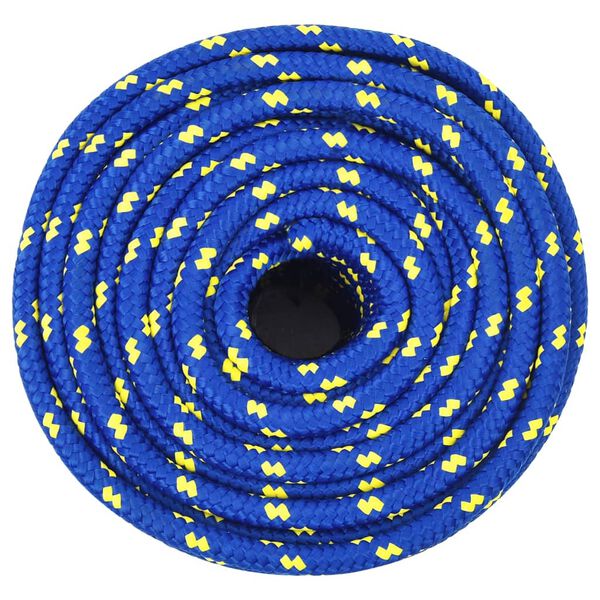 vidaXL Bootsseil Blau 14 mm 25 m Polypropylen