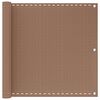 vidaXL Balkonsichtschutz Taupe 90 x 1000 cm HDPE und Aluminium