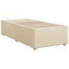 vidaXL Boxspringbett mit Matratze Creme 90x190 cm Stoff