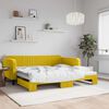 vidaXL Tagesbett Ausziehbar Gelb 100x200 cm Samt
