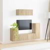 vidaXL TV-Schrankset 4 pcs Sonoma-Eiche Holzwerkstoff
