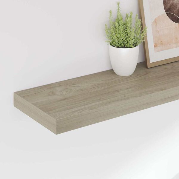 vidaXL Schweberegale 2 Stk. Eichen-Optik 90x23,5x3,8 cm MDF