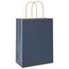 vidaXL Papiertragetaschen 50 Stk. mit Henkeln Blau 21x11x28 cm