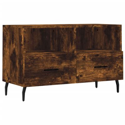 vidaXL TV-Schrank Räuchereiche 80x36x50 cm Holzwerkstoff