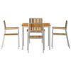 vidaXL Outdoortisch-Set 5 pcs Braun Massivholz Akazie