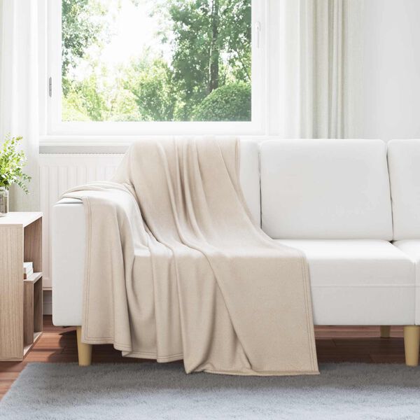 vidaXL Wohndecken 6 pcs Beige 170 x 130 cm Fleece