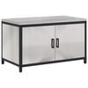 vidaXL K&uuml;chenaufbewahrungsschrank HATTEM Silber 90 x 50 x 53 cm Stahl