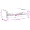 vidaXL Tagesbett Dunkelgrau 90x190 cm Stoff