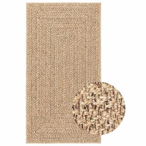 vidaXL Teppich 80x150 cm Jute-Optik Innen und Außen