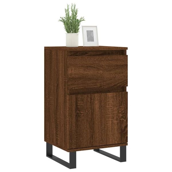 vidaXL Sideboards 2 Stk. Braun Eichen-Optik 40x35x70 cm Holzwerkstoff