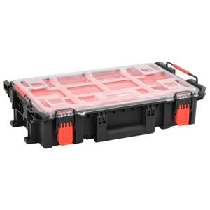 vidaXL Koffer f&uuml;r Flugreise Tragbar Schwarz 55,5x34,5x13,5 cm PP