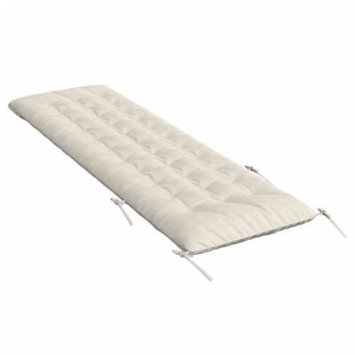 vidaXL Sonnenliegen-Auflage Creme 160x50x10 cm Wildleder-Optik