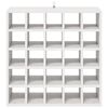 vidaXL Weinregal 2 pcs Wei&szlig; 56 x 25 x 56 cm Massives Kiefernholz
