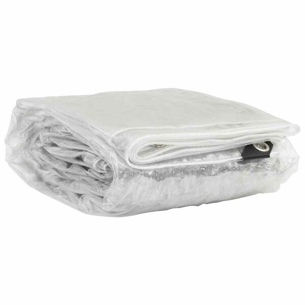 vidaXL Transparente Plane mit &Ouml;sen 2x4 m PVC