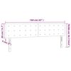 vidaXL LED Kopfteil Dunkelblau 160x5x78/88 cm Samt