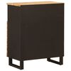 vidaXL Seitenschrank mit T&uuml;r Braun 60 x 33,5 x 75 cm Massivholz Mango