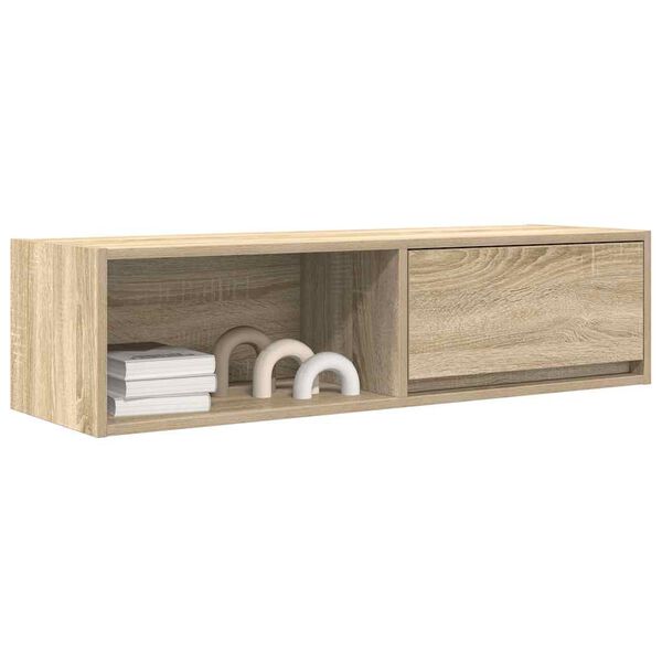 vidaXL TV-Schrank Sonoma-Eiche 100x31x25,5 cm Holzwerkstoff