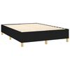 vidaXL Boxspringbettgestell Schwarz 140x190 cm Stoff
