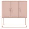 vidaXL Highboard Rosa 100,5x39x107 cm Stahl