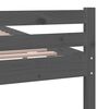 vidaXL Massivholzbett Grau 140x200 cm