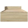 vidaXL Bettgestell ohne Matratze Sonoma-Eiche 75x190 cm Holzwerkstoff