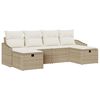 vidaXL Gartensofa-set 6 Stk. Poly-Rattan