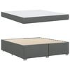 vidaXL Bettrahmen mit Matratze Dunkelgrau 180 x 200 cm Stoff