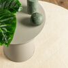 vidaXL Teppich HUARTE Kurzflor Weich und Waschbar Creme &Oslash; 100 cm