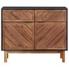 vidaXL Sideboard 90x33,5x75 cm Massivholz Akazie und MDF