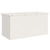 vidaXL Au&szlig;enlagerbox Wei&szlig; 100 x 50,5 x 50 cm Stahl