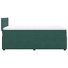 vidaXL Boxspringbett mit Matratze Dunkelgr&uuml;n 90x200 cm Samt