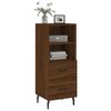 vidaXL Sideboard Braun Eichen-Optik 34,5x34x90 cm Holzwerkstoff