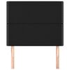 vidaXL Kopfteil Schwarz 90x5x118/128 cm Stoff
